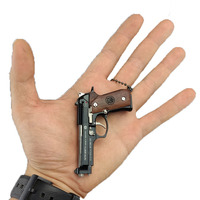 Modelo de Pistola de Juguete de Aleación M92 1:3, Llavero de Metal Desmontable y Exquisito, Aspecto Realista, Colección de Pistolas Falsas, Juguete Antiestrés, Regalos para Hombres Adultos