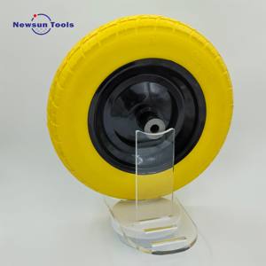 Neumático para <span class=keywords><strong>carretilla</strong></span>, <span class=keywords><strong>rueda</strong></span> de espuma PU para <span class=keywords><strong>carretilla</strong></span> de 14 pulgadas, neumático sólido sin planos 3,50-8 y <span class=keywords><strong>rueda</strong></span> con orificio de <span class=keywords><strong>eje</strong></span> de 5/8 "para camión de mano - Product Image 6