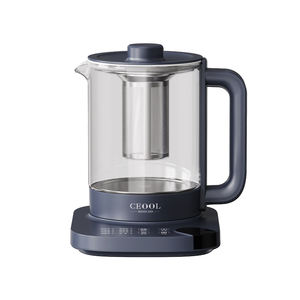 Hervidor de té inalámbrico eléctrico de vidrio de fábrica Calentador de agua hirviendo automático portátil con control de temperatura para el hogar Cocina CB - Product Image 4