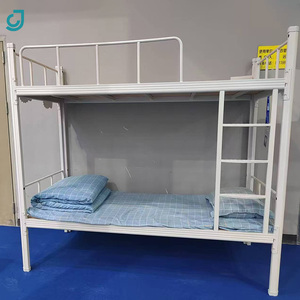 Cama litera de hierro JC Stock, económica y de alta calidad, cama doble para dormitorio de estudiantes escolares - Product Image 1