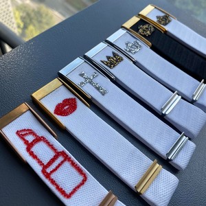 Pulseras Deportivas de Nailon Elástico con Diseño de Pedrería Personalizado, Elegantes y Versátiles, Compatibles con Whoop 5.0 MG - Product Image 1