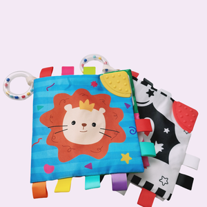 Libro de <span class=keywords><strong>cuentos</strong></span> de tela suave <span class=keywords><strong>para</strong></span> bebés con sonajeros, desarrollo visual educativo temprano, libros de tela de baño <span class=keywords><strong>para</strong></span> bebés lavables a prueba de rasgaduras - Product Image 4