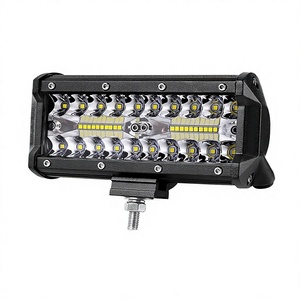 Barre lumineuse LED 7 pouces 120W 4000LM, projecteur combiné spot et large faisceau, lampe de travail tout-terrain pour pick-up, Jeep, UTV, ATV - Product Image 4