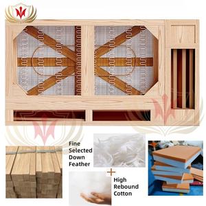 HJ บ้านอิตาลี Royal Hotel เตียงหุ้มเบาะหัวเตียงสูงเตียงคู่ขนาดคิงไซส์โรงแรมหรูห้องนอนวิลล่าเฟอร์นิเจอร์ - Product Image 4