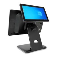 Système de point de vente tout-en-un avec écran tactile de 15,6 pouces, caisse enregistreuse pliable, idéal pour les commerces de détail