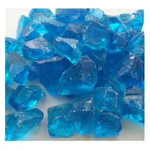 Aqua Blue Crushed Landscape Glass Rock Crushed Glass