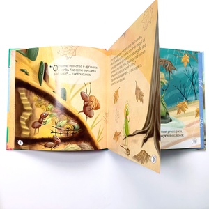 การพิมพ์หนังสือบอร์ดบุ๊ค เรื่องราวลับๆ ของกระรอกก่อนนอน หนังสือสัตว์สำหรับเด็กอนุบาล หนังสือการศึกษาสำหรับเด็ก <span class=keywords><strong>กระดาษ</strong></span>ออฟเซ็ต ปกแข็ง ปั๊มนูน - Product Image 2