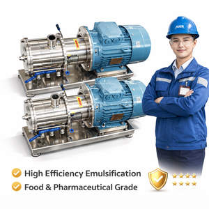 Homogénéisateur mélangeur émulsifiant automatique à simple étage avec raccord Tri-Clamp pour cosmétiques, à cisaillement élevé - Product Image 2