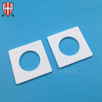 Piring Keramik Persegi ATZ Khusus dengan Lubang Tengah Alumina Toughened Zirconia