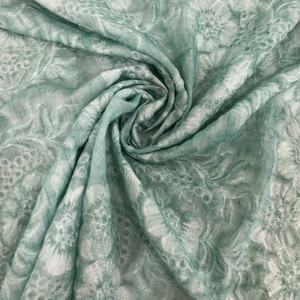 Tela de ramio teñida sucia, vestido bordado de Color frito verde fino de verano, ropa de estilo chino, tela de lino - Product Image 6