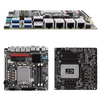 Placa Base N19 VPro Q670 NAS Compatible con CPU LGA1700 de 12.ª/13.ª/14.ª Generación | 6*NVMe | 6*SATA3.0 | 2*DDR5 | Tarjeta Madre ITX de Red 4X2.5G