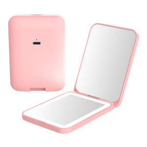 Folded Design 1x 3x <b>mirror</b> super mini Rechargeable Double-Sided Pocket Cosmetic Magnifying <b>Mirror</b> for Travel Makeup 3LED COLOR - Product Image 3