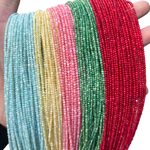 Angqi Enhanced Various Colors Natural Freshwater <b>Shell</b> <b>Bone</b> & <b>Coral</b> <b>Beads</b> 2mm Small Round for Jewelry Making - Product Image 1