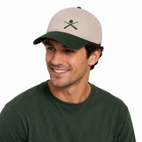 Casquette de baseball décontractée 100 % coton, brodée sur mesure, six panneaux, color block, avec sangle réglable, pour hommes et femmes