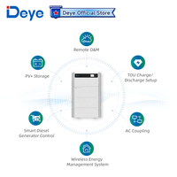 Onduleur hybride solaire tout-en-un Deye 5kW 10kW 12kW 20kW avec batterie au lithium empilable de 16kWh pour la gestion de l'énergie domestique