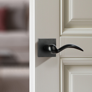 Hiện đại riêng tư nhập cửa xử lý có khía Brass nhôm cửa lấy xử lý cao an ninh Heavy Duty LEVER bền kẽm ổ khóa - Product Image 1