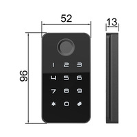 Serrure de porte de tiroir numérique intelligente NFC biométrique sans clé avec clavier, carte mémoire, meuble, clé intelligente sans clé NFC numérique