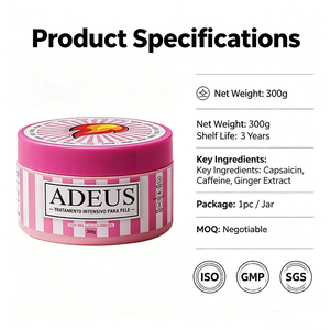 Bálsamo Intensivo para Tratamento da Pele 300g Hidratante com Sensação Quente com Vitamina E e Glicerina para Remoção de Estrias e Celulite - Product Image 2