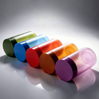 Bouteilles en plastique PET colorées pour capsules de compléments alimentaires et gommes, avec bouchon CRC, pour pilules sans sucre / Échantillon gratuit