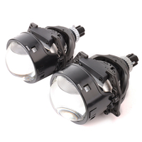 Phare LED de voiture 100W 6000K 9000LM, projecteur laser BiLED 3 pouces, lentille de projecteur Bi LED sans perte, lumière DRL