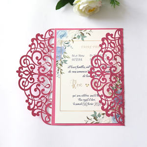 <span class=keywords><strong>Carte</strong></span> d'invitation <span class=keywords><strong>de</strong></span> <span class=keywords><strong>mariage</strong></span> personnalisée au Design Unique découpé au Laser <span class=keywords><strong>carte</strong></span> <span class=keywords><strong>de</strong></span> vœux d'anniversaire - Product Image 4