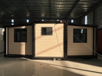 Casas Contenedor Plegables y Expandibles de Alta Calidad, Resistentes a Huracanes, de 2 Dormitorios, con Doble Ala, de 40 pies, para Hoteles y Oficinas