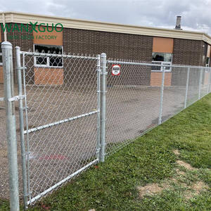 อาคารสวนราคาถูกลวดตาข่ายสีดําไซโคลนตีกรงรั้วลิงค์โซ่ - Product Image 4