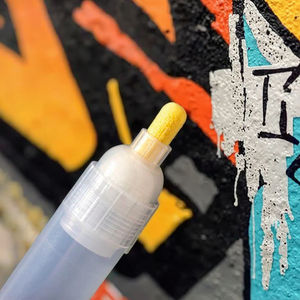 Pennarello ricaricabile da 8mm in fibra pennino per Graffiti pittura murale pennarello vuoto con supporto di scrittura - Product Image 2