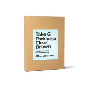 Take G Packaging <b>Tape</b> Adhesive <b>Clear</b> Brown Gold 48mm x 50m for Box Sealing - Product Image 2