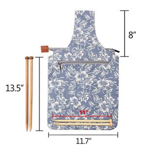 BSCI factory <b>Knitting</b> <b>Bag</b> Canvas Yarn Tote Project <b>Bag</b> <b>for</b> <b>Knitting</b> Needles Yarn and Crochet Supplies Perfect Size <b>for</b> <b>Knitting</b> - Product Image 3
