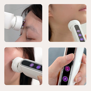 Rouleau de massage facial EMS pour usage domestique, machine de massage électrique chauffante pour le visage, anti-âge, rotation à 360 degrés - Product Image 2