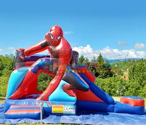 Wholesale PVC inflatable spiderman jumping castle hire chateau gonflable a vendre location de chateau gonflable pas cher