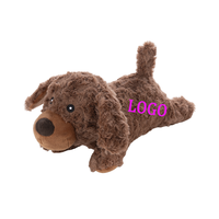 Jouets en peluche pour animaux de compagnie en gros, nouveauté, chiot mignon, jouet durable qui couine pour chiens, interaction, jouet à mâcher, logo personnalisé, jouets pour chiens