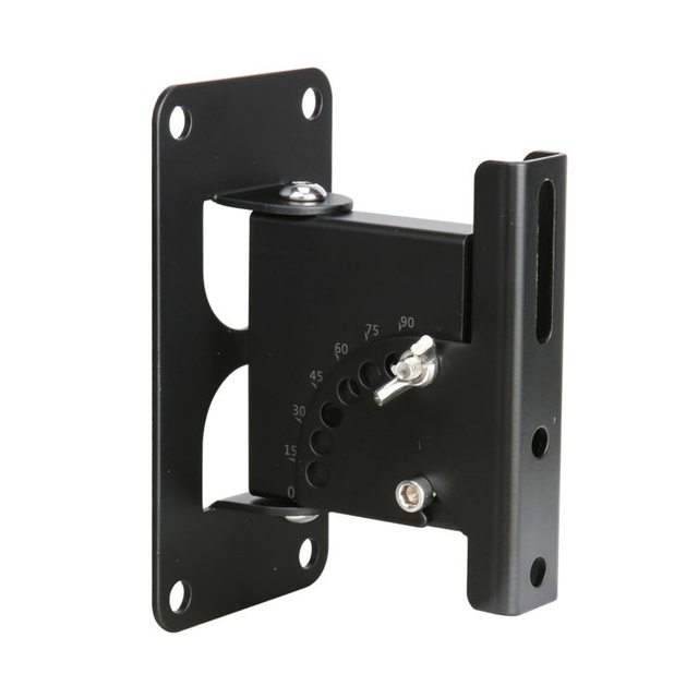 Sound Town 2-Pack Metal Adjustable Wall Mount Speaker Brackets with Swivel Degree Angle Adjustment