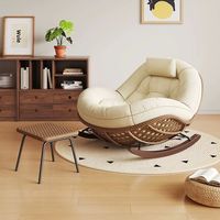 Fauteuil de salon moderne nordique en rotin tressé, design nid d'abeille en velours, canapé de sieste mobile pour salon, mobilier de maison, garantie 3 ans