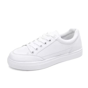 Baskets basses décontractées pour femmes, en PU respirant blanc, à plateforme, pour la marche, mode printemps-automne - Product Image 5