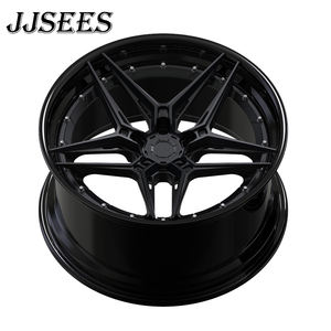 JJSEES Roues de voiture personnalisées 2 pièces rayons noirs 18 19 20 21 22 23 24 26 pouces <span class=keywords><strong>jantes</strong></span> 5X114.3 5X100 5X112 5X120 Pcd pour <span class=keywords><strong>audi</strong></span> A1 A3 - Product Image 2