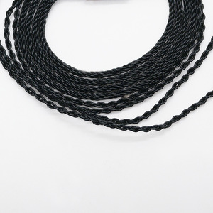 Câble audio 8 brins en cuivre torsadé plaqué or avec commande à 3 boutons pour écouteurs et téléphones mobiles - Product Image 4