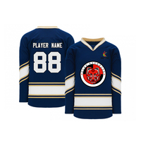 Logo personnalisé adulte maillot de hockey sur glace équipe professionnelle matériel sergé avec sublimation uniforme de hockey sur glace