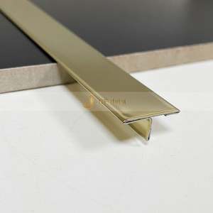 <b>Tile</b> Profile T Shaped Decorative Strip 304/316 Stainless Steel <b>Tile</b> Trim Stainless Steel Skirting for Wall Decoration - Product Image 3