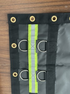 <strong>Hi</strong>-<strong>Vis</strong> Reflective-Stripe Anti-UV Waterproof Windproof 20'x18' PVC Mesh Steel Tarp Lightweight Tear-Resistant Cover for - Product Image 3