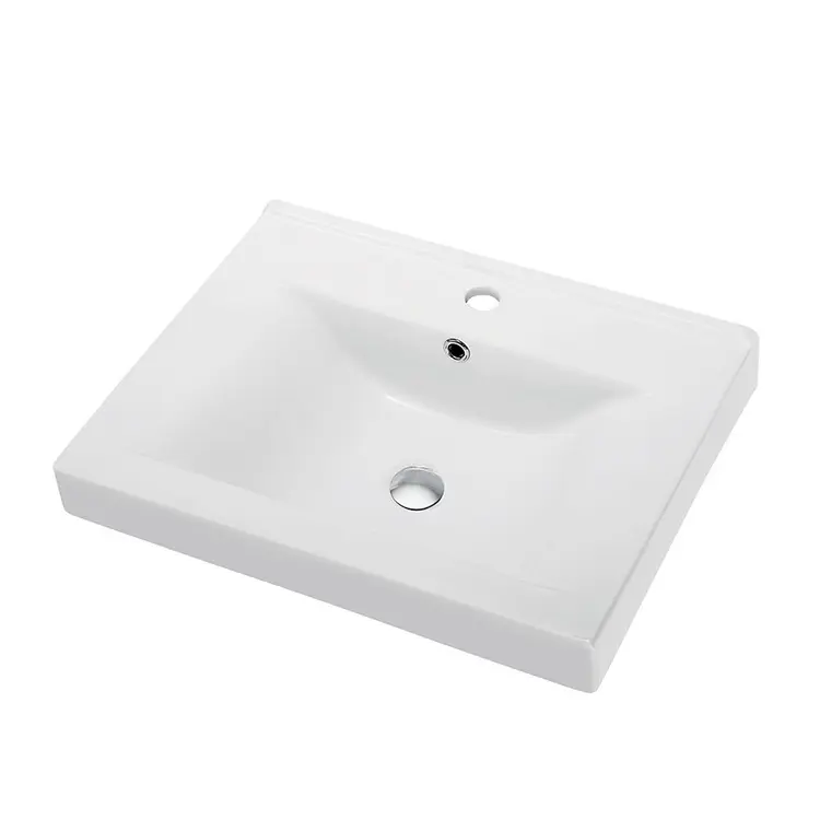 Sıcak satış avrupa standart sıhhi tesisat banyo 600mm seramik lavabo yıkama el seramik lavabo