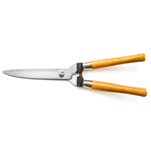 Ciseaux <span class=keywords><strong>de</strong></span> jardinage à lames tranchantes en acier, à manche en bois robuste pour tailler les bordures des buissons - Product Image 2