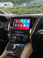 Android 13 unit kepala mobil 11.6 inci, dengan pemutar DVD mobil navigasi GPS mobil Carplay untuk Toyota 2015-2019 Alphard 30 Low