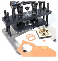 Presse à découper en cuir Machine de découpe en acier à la main Cutter Die Pressing Clicker Tool Manue Tennis de Table Machine de découpe en caoutchouc