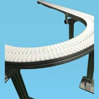 Convoyeur circulaire à chaîne flexible pour le transport de produits fragiles