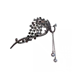 Retro Peacock Clip Hợp Kim Rhinestone <span class=keywords><strong>Twist</strong></span> Clip Phong Cách Mới Bobby Pin Giá Trị Cao Đảng Tóc Trang Trí Cho Updos - Product Image 5