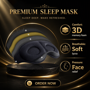 Antifaz para Dormir de Espuma Viscoelástica Contorneada en 3D y Juego de Tapones para los Oídos para Viajar, Antifaz Suave que Bloquea la Luz para Dormir Durante Mucho Tiempo - Product Image 6