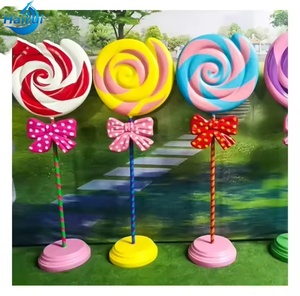 Barra de Caramelo Navideña de Fibra de Vidrio de Gran Tamaño, Estilo Pop Art, Personalizada, para Decoración de Tiendas de Dulces - Product Image 6