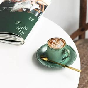 Piattino da tè e tazza di caffè personalizzabile europeo Fine Bone China Set piattino da tè mattina e pomeriggio - Product Image 2